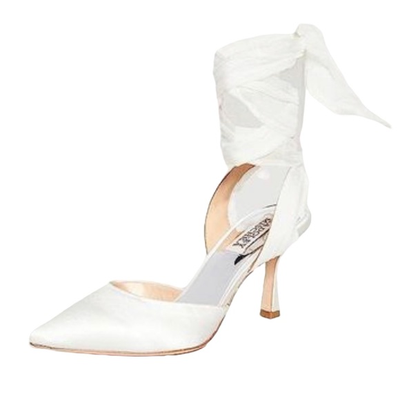 Badgley Mischka Blaze Satin Bow Stilettos - Picture 8 of 17